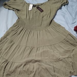 Olive Green Women's Dress